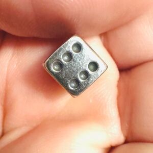 Pandora Silver Dice Charm Bead